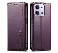GOKEN Cover per Xiaomi Redmi 15C 4G / Poco C85 - Custodia Libro Magnetica Portafoglio in Pelle Sintetica con Calamita, Soft Silicone Antishock e Supporto Pieghevole - Viola