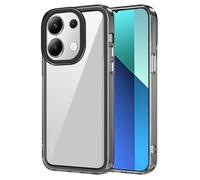 GOKEN Cover per Xiaomi Redmi Note 13 4G - Trasparente Custodia con Bordo in Silicone TPU Morbido, Schiena in PC Rigido, Resistente, Antiurto - Case -Bordo nero