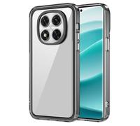 GOKEN Cover per Xiaomi Redmi Note 14 Pro 5G - Trasparente Custodia con Bordo in Silicone TPU Morbido, Schiena in PC Rigido, Resistente, Antiurto - Case -Bordo nero