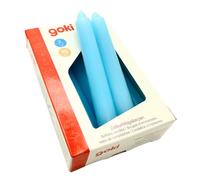 Goki 15427 - Set di Candele di Compleanno, Cera, Blu, 10 cm, Confezione da 10 Pezzi
