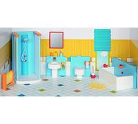 Goki 51541 Mobili per Marionette Flessibili, Bagno, Misto