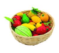 Goki 51661 Fruit in A Basket, Mixed