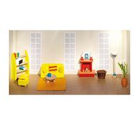 GoKi 51904 Wooden Doll's House Living Room, 34 pieces
