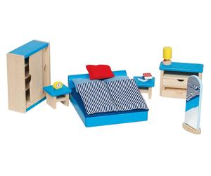 Goki - 51906 - Bedroom furniture for dolls house - 16 pieces