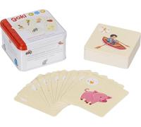 goki 56310 - Gioco di Carte per Bambini e Adulti - Pantomimico, Acustica e Disegno Termini indovinati, Set da 60 Pezzi, a Partire dai 4 Anni
