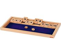 Goki 56651 Shut The Box - Gioco di Dadi in Legno, 32,2 x 17,3 x 3,2 cm, 2 Dadi