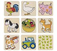goki Wood Memory Game Farm ii 1 St
