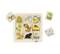 Puzzle in legno Goki Chi vive dove? 1 St