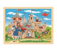 goki 57335 Puzzle Knight's Castle 96 Robust Wooden Pieces Colourful Design with