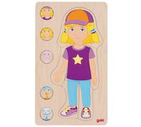 Gollnest & Kiesel Puzzle a strati per ragazze goki 57362 - 29 pezzi in legno, 5 livelli
