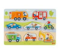 Steckpuzzle Fahrzeuge: 30 x 21 x 2,4 cm, Holz, 8 Teile, per Stück