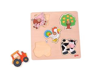 Goki 57546 In The Countryside, Lift-Out Puzzle, Basic, Mixed
