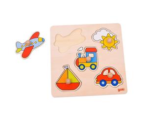 Goki 57547 My Journey, Lift-Out Puzzle, Basic, Multicolor