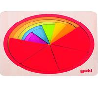 GOKI 57737 Puzzle Circle, Multicoloured,11.8 X 11.8 X 2 Cm
