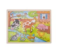 GOKI 57745 Puzzle Life On The Farm, Multicoloured