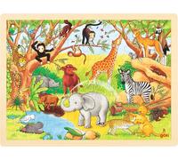 Puzzle IN Legno Puzzle Africa 48 Parti Goki 57892