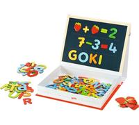 goki 58420 - Gioco magnetico per la scuola piccola, 20 x 26,5 x 5 cm, 122 pezzi