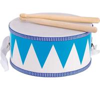 Goki 61898 Tamburo in Legno, Colore: Blu/Bianco
