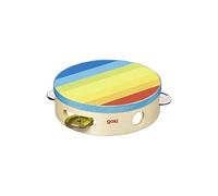 Tamburello arcobaleno in legno Goki