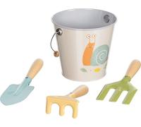 goki 63870 - Set di 4 attrezzi da giardino per bambini, a partire dai 3 anni, multicolore