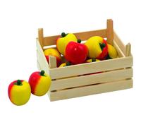 Goki Apples in a Fruit Crate Toy