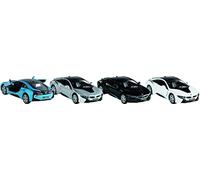 Goki - BMW i8, Metallo, 1:36, L= 12,5 cm Non Applica Giochi d'azione e riflettori, Multicolore, Unico (12304)