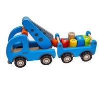 Goki - Camion Gru con Rimorchio Non Applica Giochi d'azione e Riflessioni, Multicolore, Unico (55875)