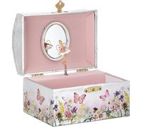 GOKI carillon portagioie prato in fiore con ballerina, melodia Il lago dei cigni