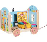 goki- Casa/Carrello delle Bambole, Multicolore, ca. 34,3 × 22,8 × 28,4 cm