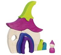 goki Evolution 58328 - Set da gioco in legno con colori a base d'acqua, promuove capacità motorie e creatività nei bambini in età prescolare, Made in Europe, 20 cm x 3 cm x 26 cm, set da 10 pezzi, a