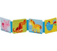 Goki - Fabric Drawing Book with Bell and Sound Sheet Coloring Notebooks, Multico