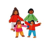 Goki - Family of Flexible Colors Baby Dolls, Multicolor (51495)