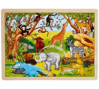 Goki Frame Jigsaw Puzzle Africa (48 Pieces) , Green