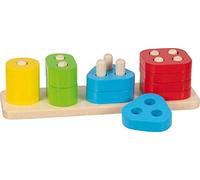 Goki - Gioco di classificazione Forme impara a Contare Puzzle 3D, Multicolore (58448)