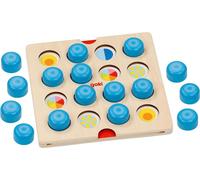 Goki Gioco memo animali e simboli 15x15cm legno 20 pezzi con 6 campi da gioco 56787