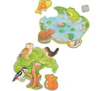 Goki gioco puzzle per bambini Chi vive dove
