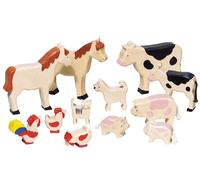 GoKi GK370 Wooden Farm Animals, Mixed,Mixed,