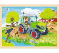 Goki - Goki Houten Legpuzzel Tractor 96st. NUOVO