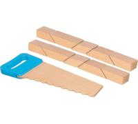 GOKI Holzbausteine mit Klettverbindungen und Säge: Säge: 26,5 x 9 x 1,2 cm, Holz, 11 Teile, per Set