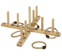 Goki Gioco Hoopla con 5 Anelli in sisal, Misto, Taglia Unica, 1015397