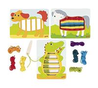 Goki - Houten Weefpuzzels 3st. TOY NUOVO