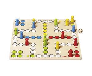 Goki Ludo Base Gioco da Tavola Gioco di Legno Società Gioco per Famiglie 56710