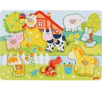 Goki puzzle in legno Animali della fattoria