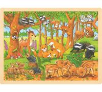 Goki puzzle in legno cuccioli degli animali nel bosco 48 pezzi