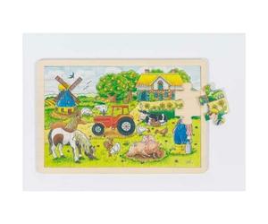 goki puzzle in legno La fattoria di Mr Miller'24 pezzi 1 St