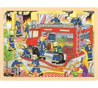 GOKI puzzle in legno pompieri - lotta al fuoco, 48 pezzi