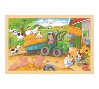 goki puzzle in legno trattore piccolo 24 pezzi 1 St