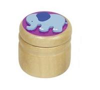 Goki Scatola dentata per latte con elefante, in legno