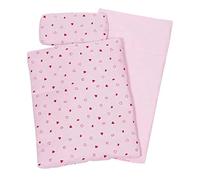 Goki Biancheria Letti Bambole Lenzuola per 3-tlg. Cuore Corona Rosa 51861