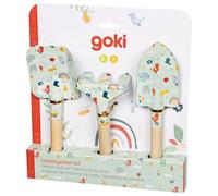 goki set da giardinaggio per bambini primavera, 3 pz